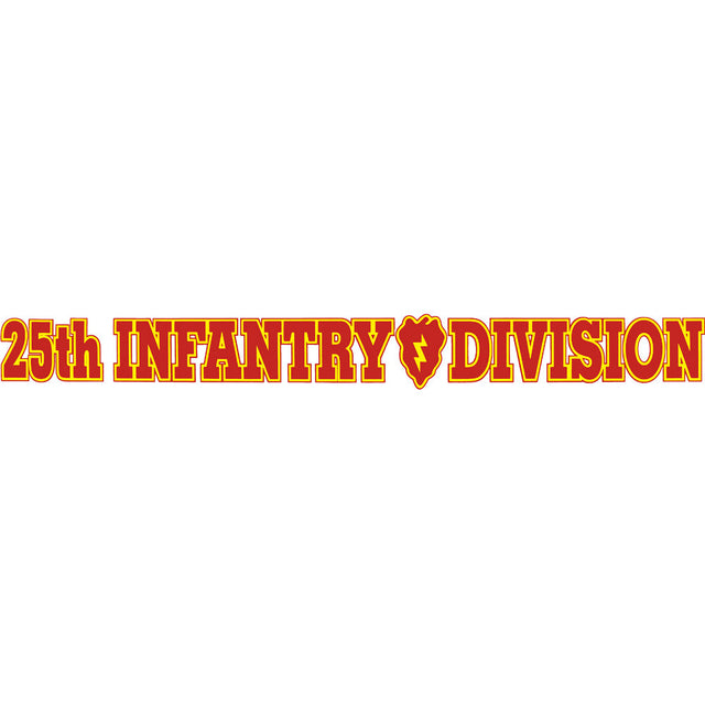 25th Infantry Division Clear Window Strip Stickers and Decals BP-0547