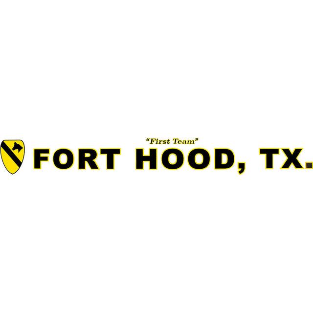 1st Cavalry Fort Hood Clear Window Strip Stickers and Decals BP-0548