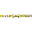 U.S. Army Cavalry Clear Window Strip Stickers and Decals BP-0552