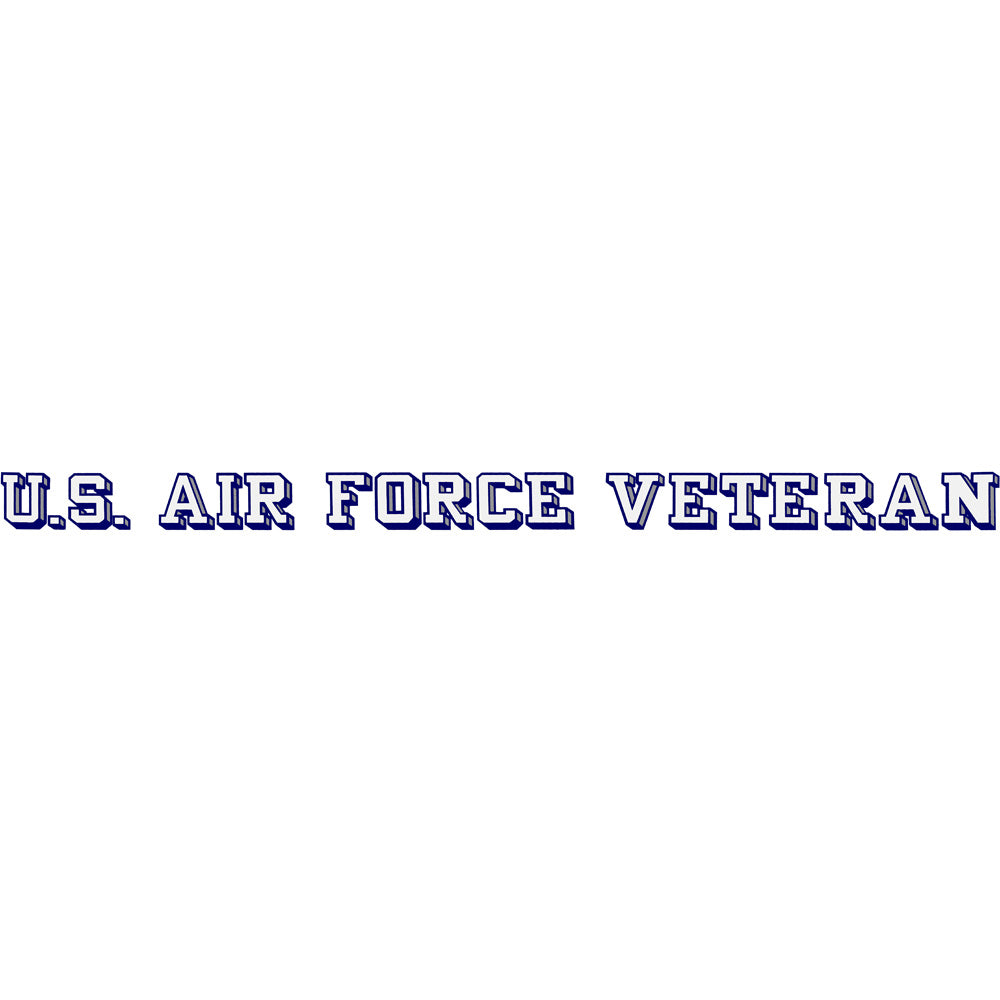 U.S. Air Force Veteran Clear Window Strip Stickers and Decals BP-0578