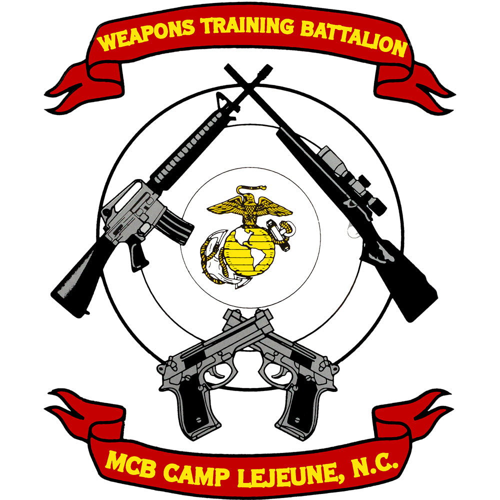 Camp Lejeune Weapons Training Battalion Clear Decal Stickers and Decals BP-0652