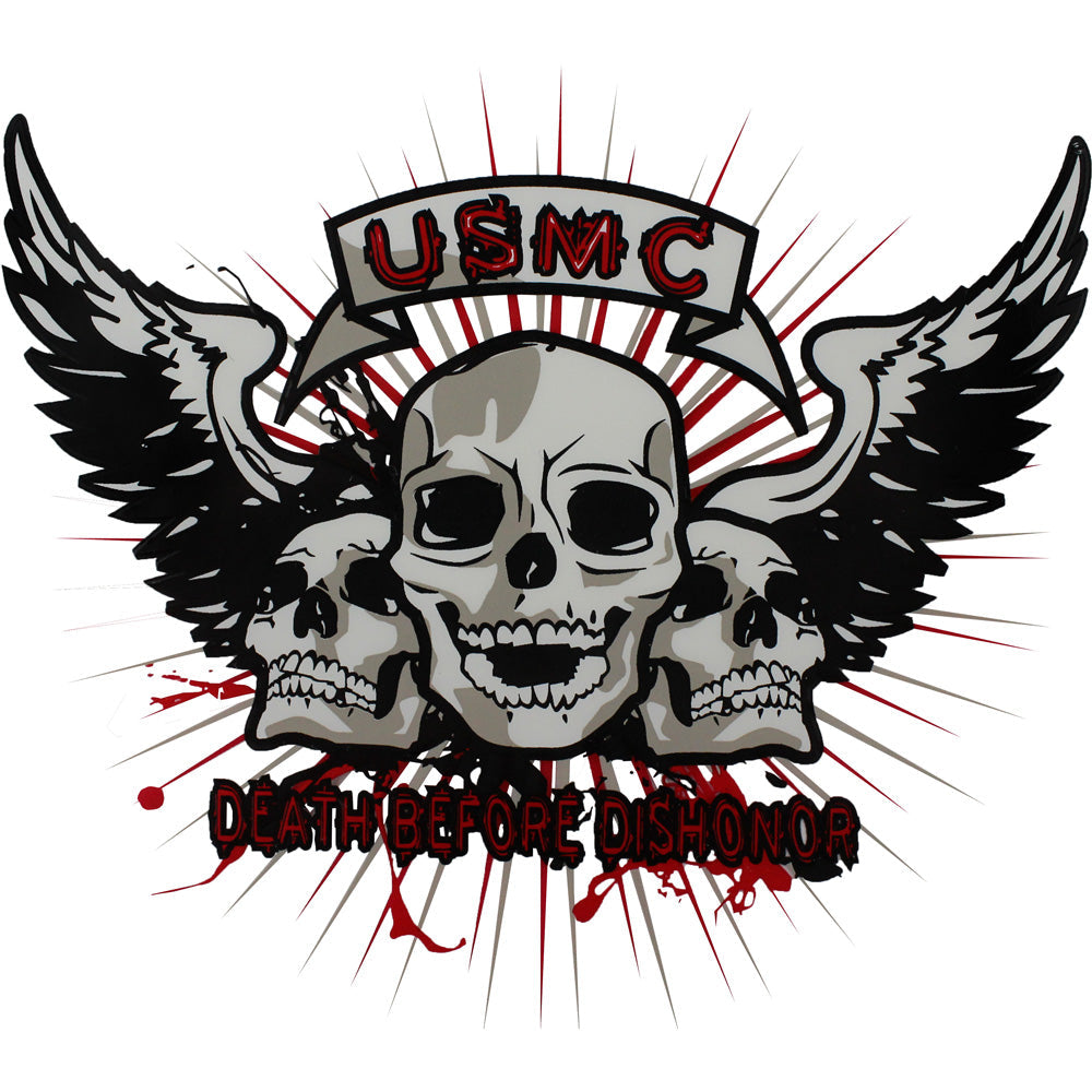 usmc logo skull
