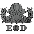 EOD (Explosive Ordnance Disposal) Badge Clear Decal Stickers and Decals BP-0696