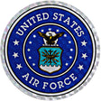 Air Force Crest Small Prism Decal Stickers and Decals BP-0711