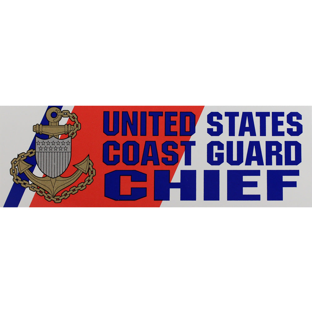 Coast Guard Chief Bumper Sticker Stickers and Decals BP-0716