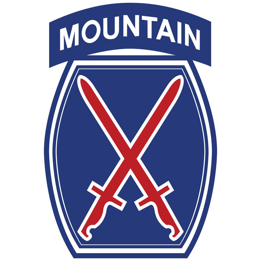 10th Mountain Division Vinyl Decal Stickers and Decals BP-0728