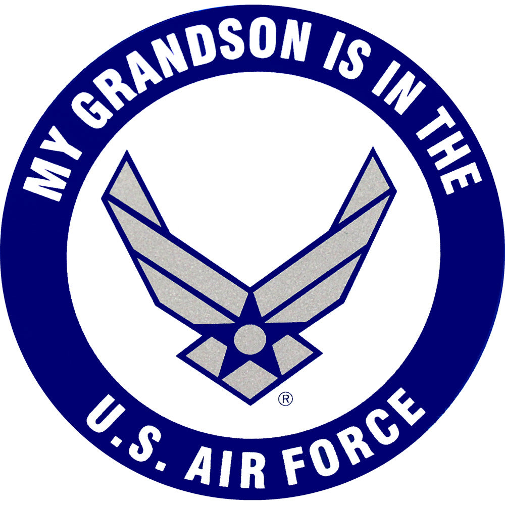 My Grandson Is In The U.S Air Force 3.5" Clear Decal Stickers and Decals BP-0782