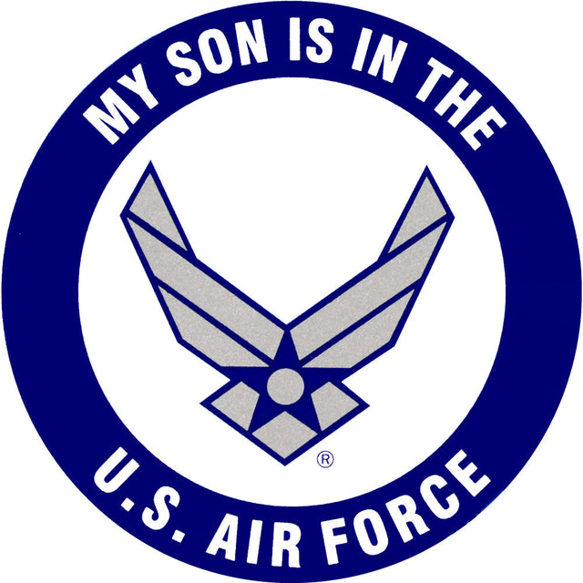 My Son Is In The U.S Air Force 3.5" Clear Decal Stickers and Decals BP-0785