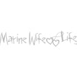 Marine Wife Life 12" White Vinyl Transfer Stickers and Decals BP-0812