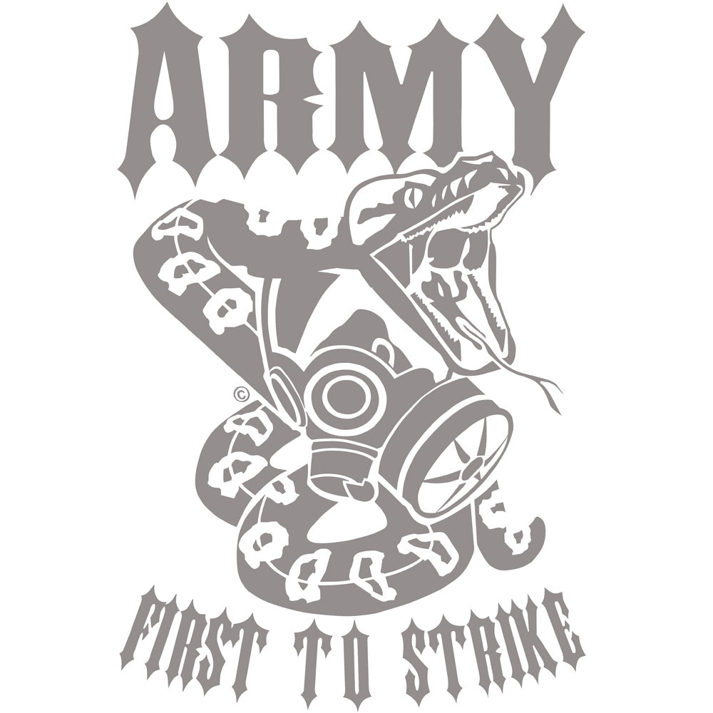 Army First To Strike 12" Vinyl Transfer Stickers and Decals BP-0847