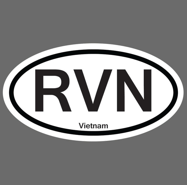 Oval Service 5.5" Sticker - Vietnam Stickers and Decals BP-1012