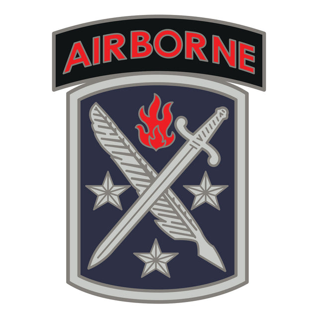 CSIB Sticker - 95th Civil Affairs with Airborne Tab Decal Stickers and Decals BP-1182