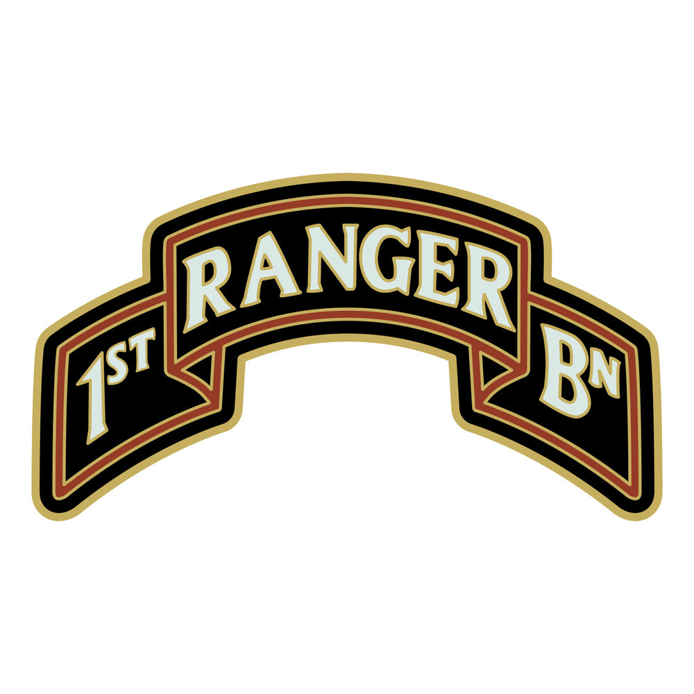 CSIB Sticker - 1st Ranger Battalion Scroll 75th Regiment Decal Stickers and Decals BP-1277