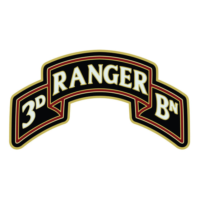 CSIB Sticker - 3rd Ranger Battalion Scroll 75th Regiment Decal Stickers and Decals BP-1307