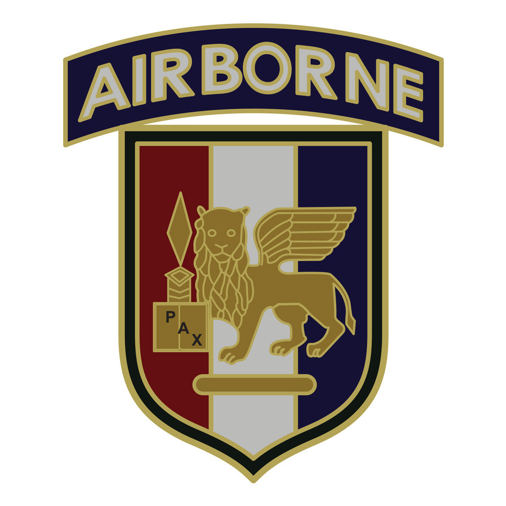 CSIB Sticker - U.S. Army Africa SETAF with Airborne Tab Decal Stickers and Decals BP-1310