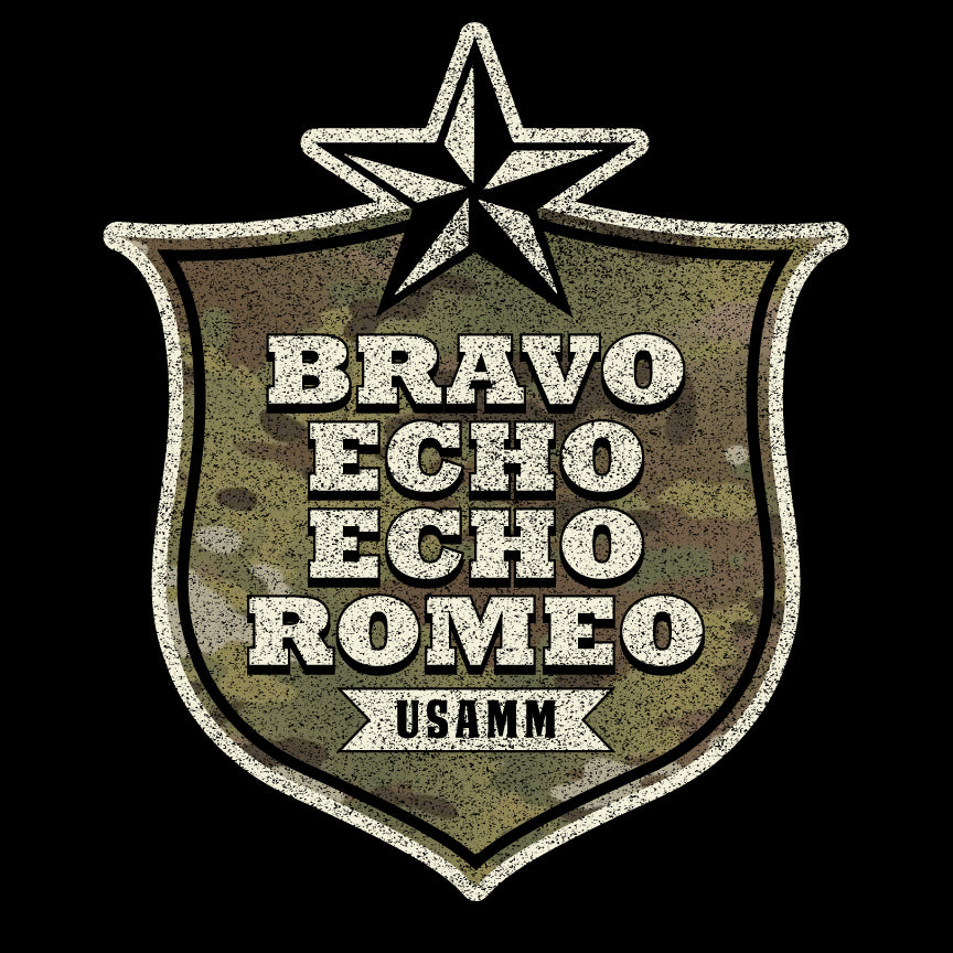 Bravo Echo Echo Romeo Shield T-shirt Shirts 