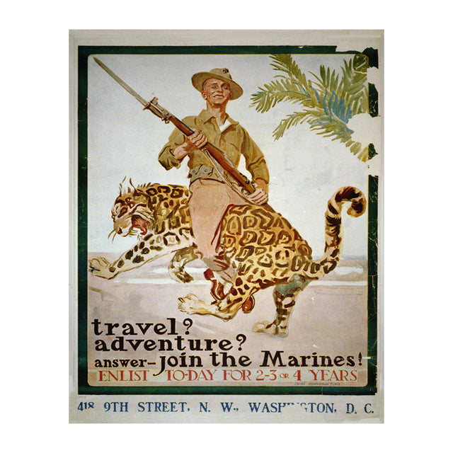 Marine Adventure - 8 x 10 Vintage Canvas Print Canvas Prints 