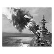 WWII Battleship - 8 x 10 Vintage Canvas Print Canvas Prints 