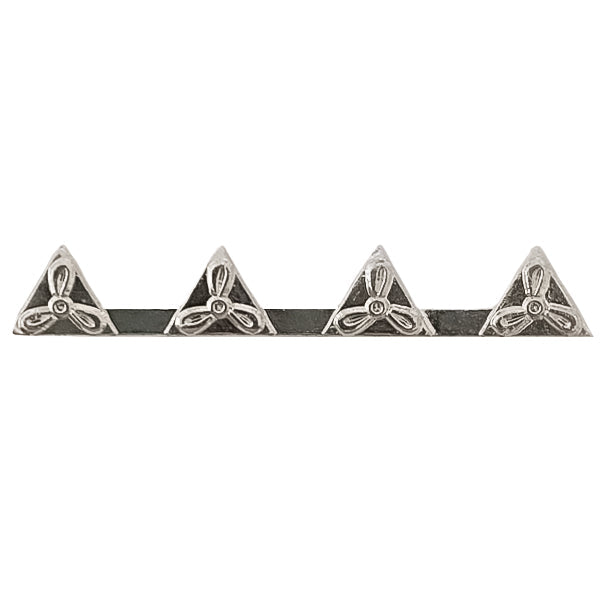 Civil Air Patrol - 4 Triangle Cluster Silver Ribbons 