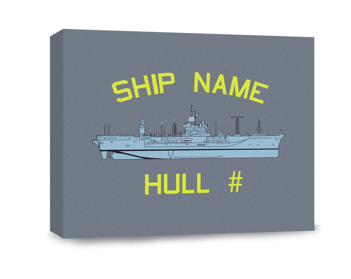 Customizable Navy Ship Class Wrapped Canvas Canvas Prints CGW.0061.GY