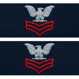 Navy Embroidered Coverall Collar Insignia Rank - Enlisted and Officer Rank 8222