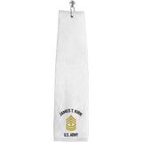 Enlisted Army Rank Custom Golf Towels Golf Towel 