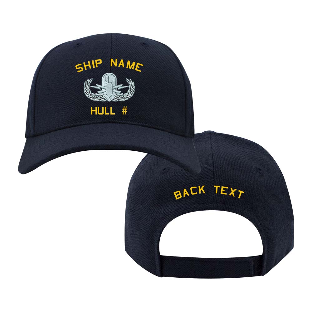 US Navy Custom Ship Cap - EOD Basic Hats and Caps 