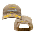 US Navy Custom Ship Cap - Coyote - F-18a Hornet Hats and Caps F-18AHORNET.COY.ADMIRAL