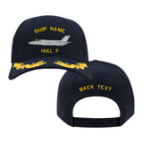 US Navy Custom Ship Cap - F-35c Hats and Caps F-35C.NAVY.CAPTAIN