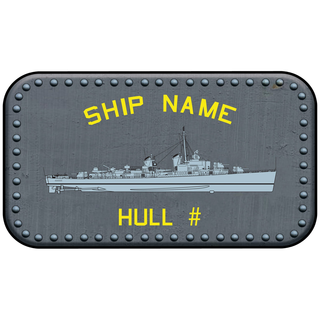 U.S. Navy Custom Ship Sticker Stickers and Decals Gearing.sticker