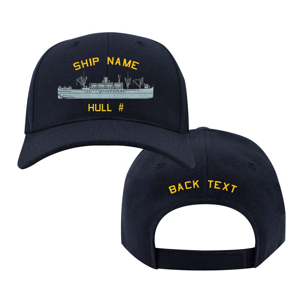 US Navy Custom Ship Cap - Harris Class Attack Transport Hats and Caps 