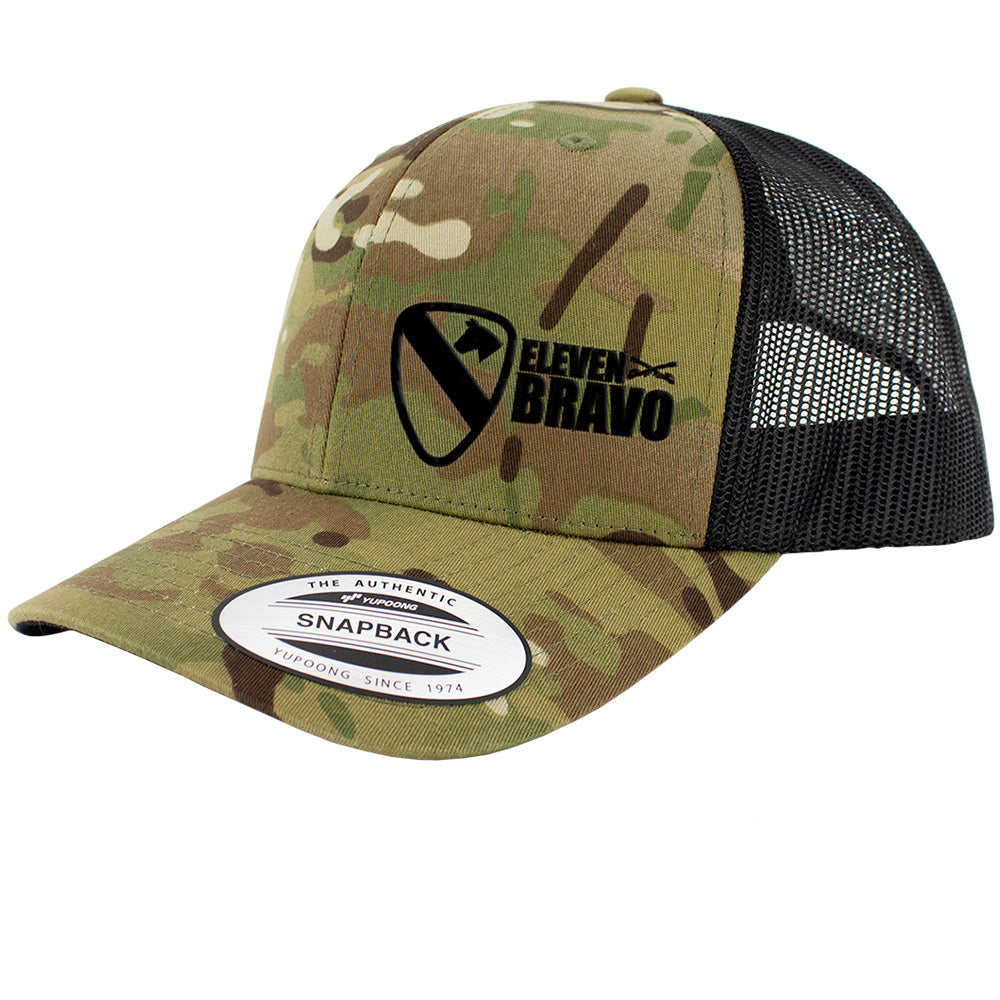 1st Cavalry 11 Bravo Series Snapback Trucker Multicam Hats and Caps Hat.0261