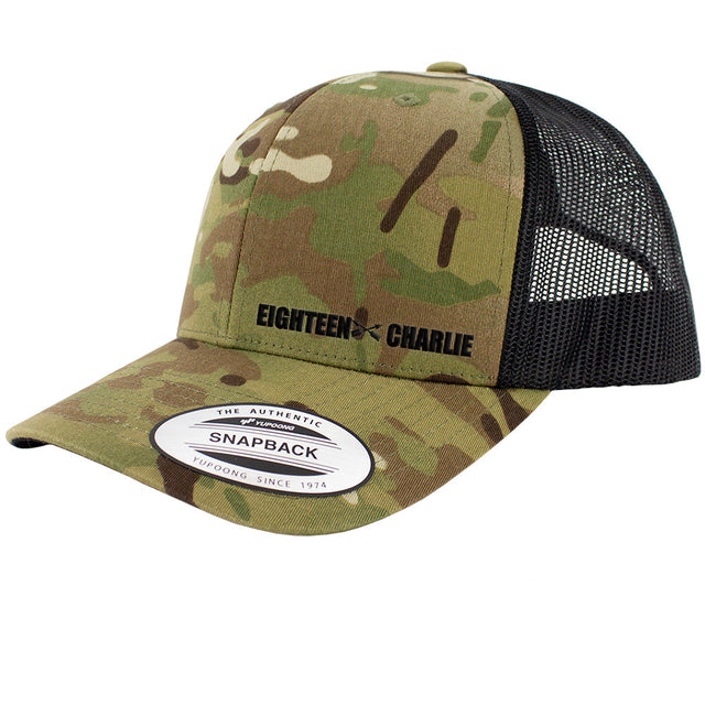 Eighteen Charlie MOS Snapback Trucker Multicam Caps Hats and Caps Hat.0366