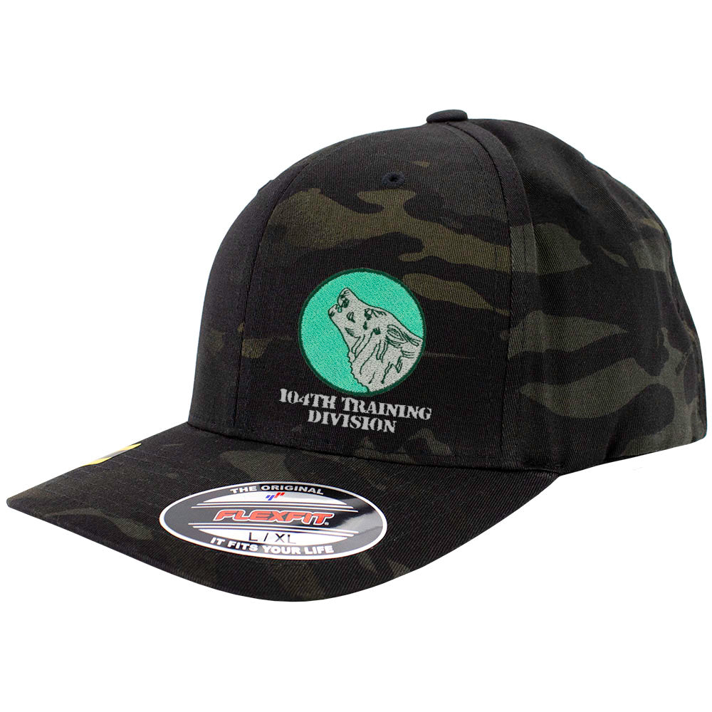 104th Training Division FlexFit Caps - Multicam Hats and Caps Hat.0583S