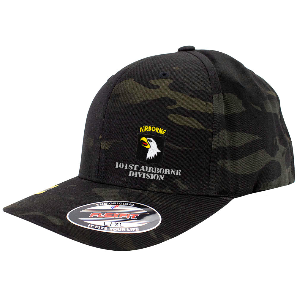 101st Airbrone Division FlexFit Caps - Multicam Hats and Caps Hat.0584S