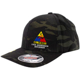 2nd Armored Division FlexFit Caps - Multicam Hats and Caps Hat.0598S