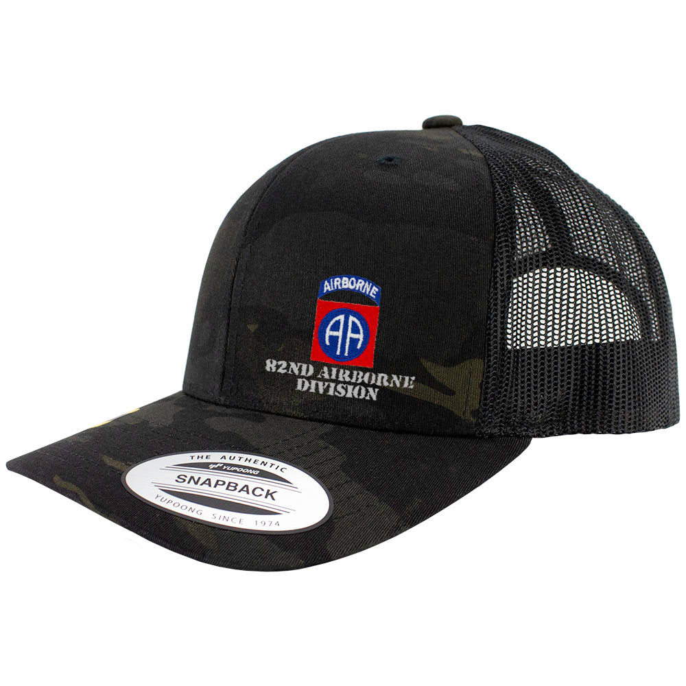 82nd Airborne Division Snapback Trucker Cap - Multicam | USAMM