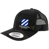 3rd Infantry Division Snapback Trucker Cap - Multicam Hats and Caps Hat.0615