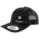 2nd Infantry Division Snapback Trucker Cap - Multicam Hats and Caps Hat.0616