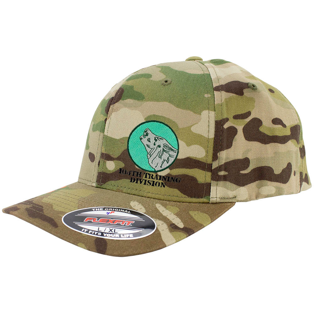 104th Training Division FlexFit Caps - Multicam Hats and Caps Hat.0621S