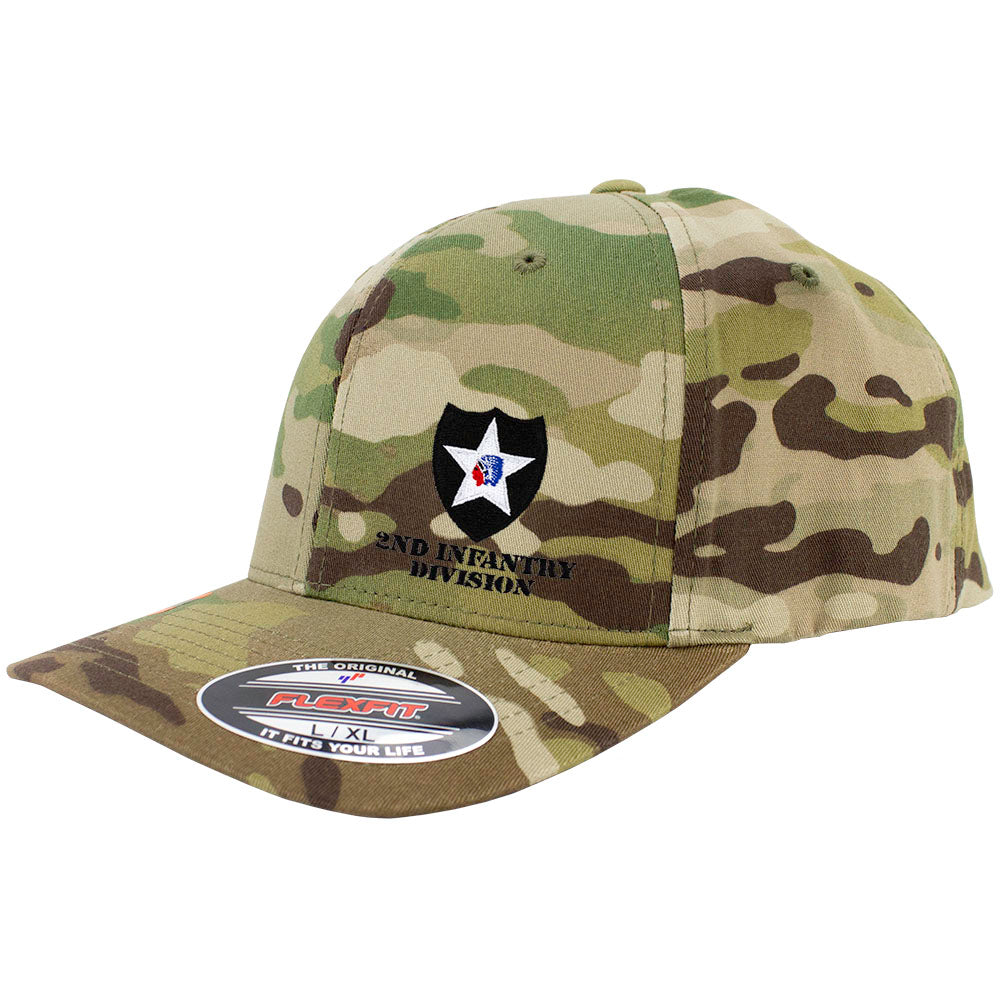 2nd Infantry Division FlexFit Caps - Multicam