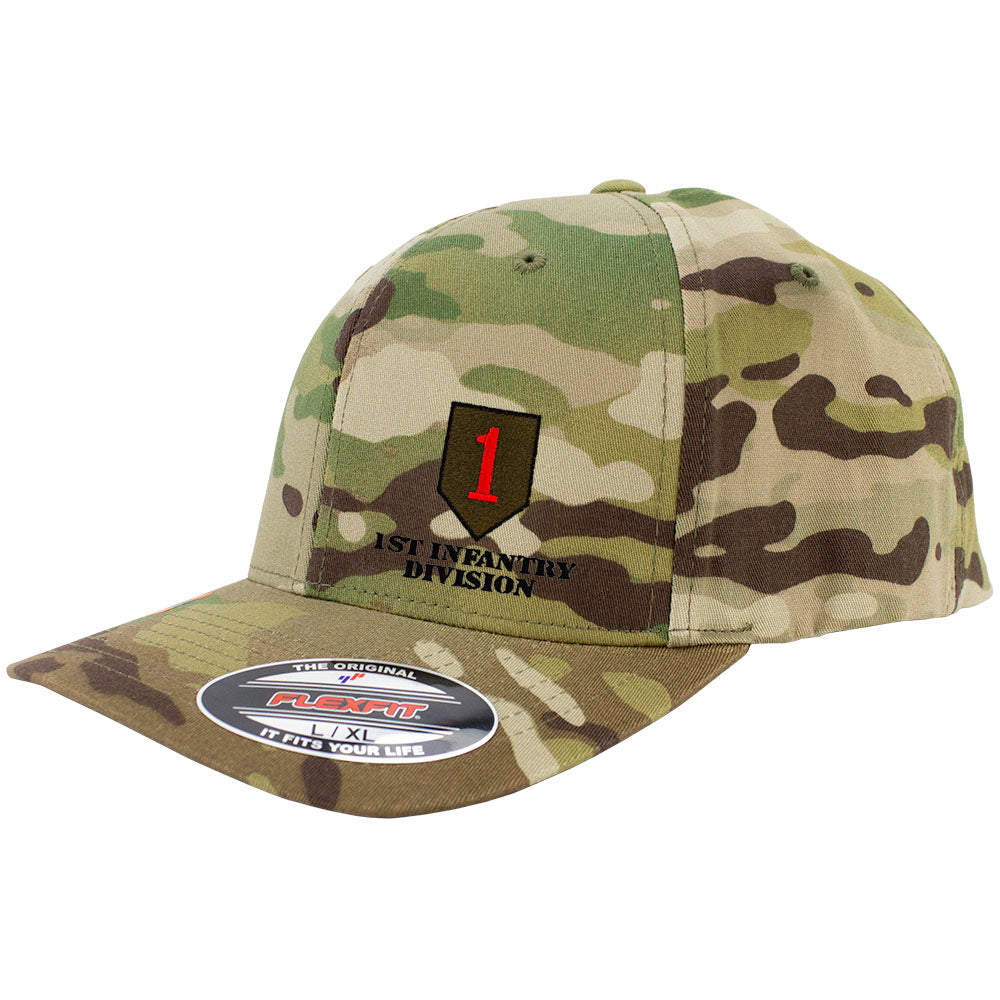 1st Infantry Division FlexFit Caps - Multicam Hats and Caps Hat.0637S