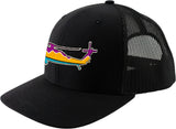 Blackhawk Sunset Embroidered Snapback Trucker Hat 