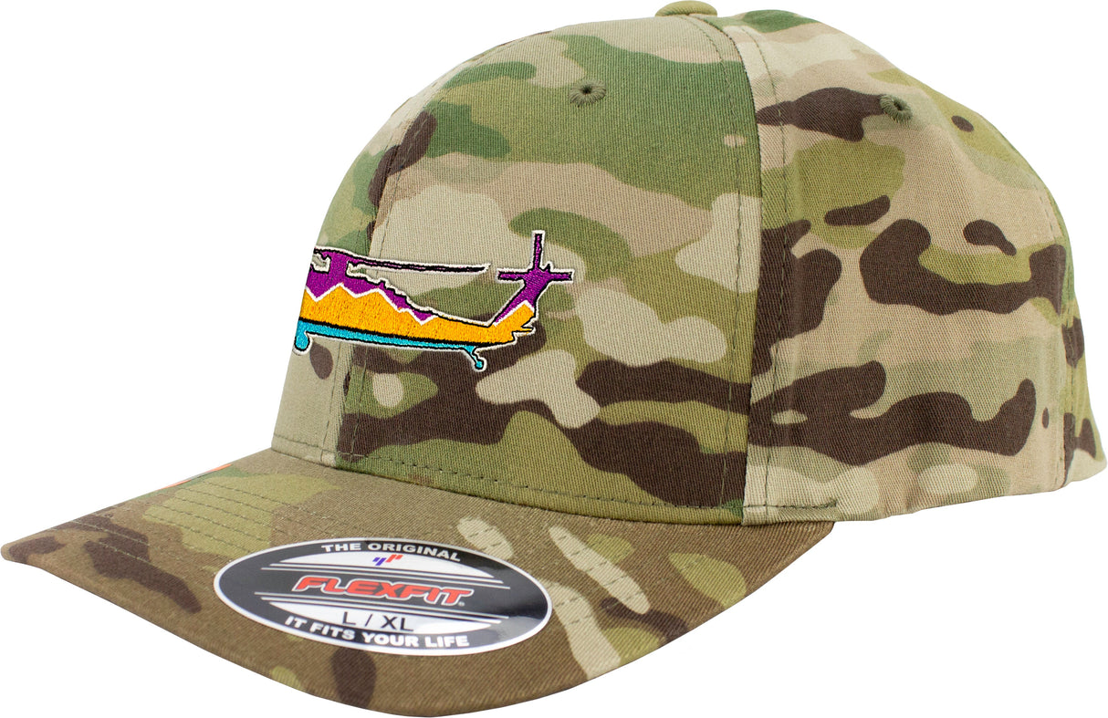 Blackhawk Sunset Embroidered FlexFit Hat 