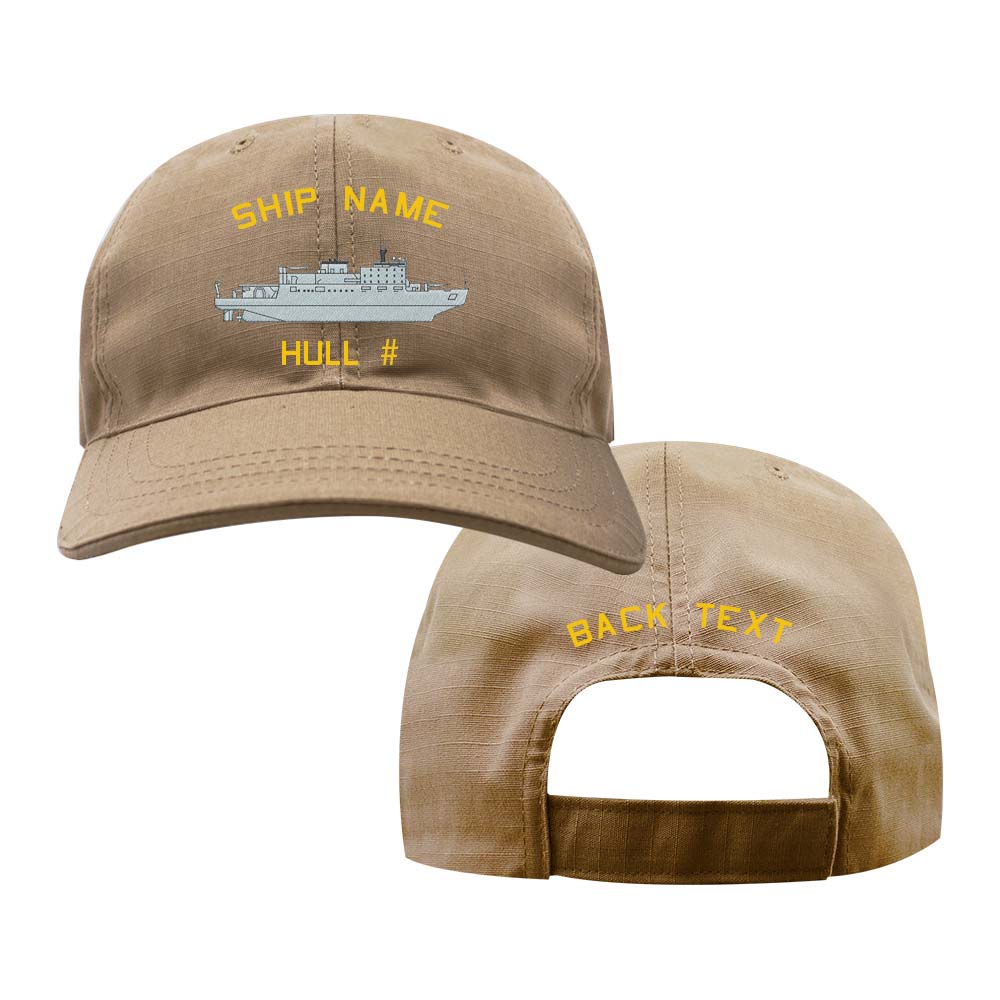 US Navy Custom Ship Cap - Coyote - Healy Class Hats and Caps 