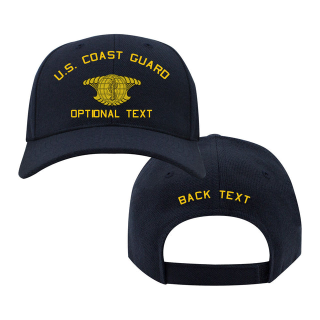 Coast Guard Custom Ship Cap - Integrated Undersea Surveillance System - Gold Hats and Caps 