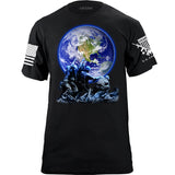 Iwo Jima Earth T-Shirt Shirts YFS.3.023.1.BLK.1