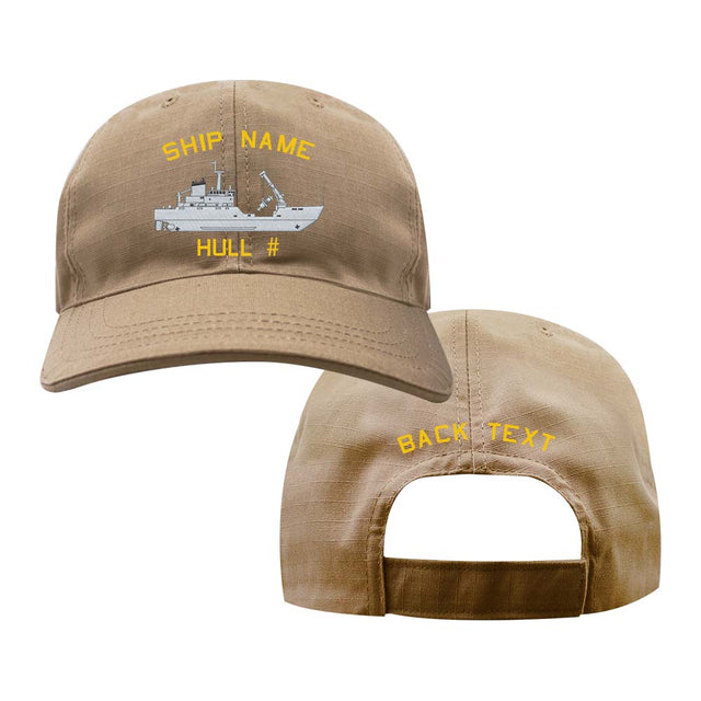 US Navy Custom Ship Cap - Coyote - Juniper Class WLB Hats and Caps 