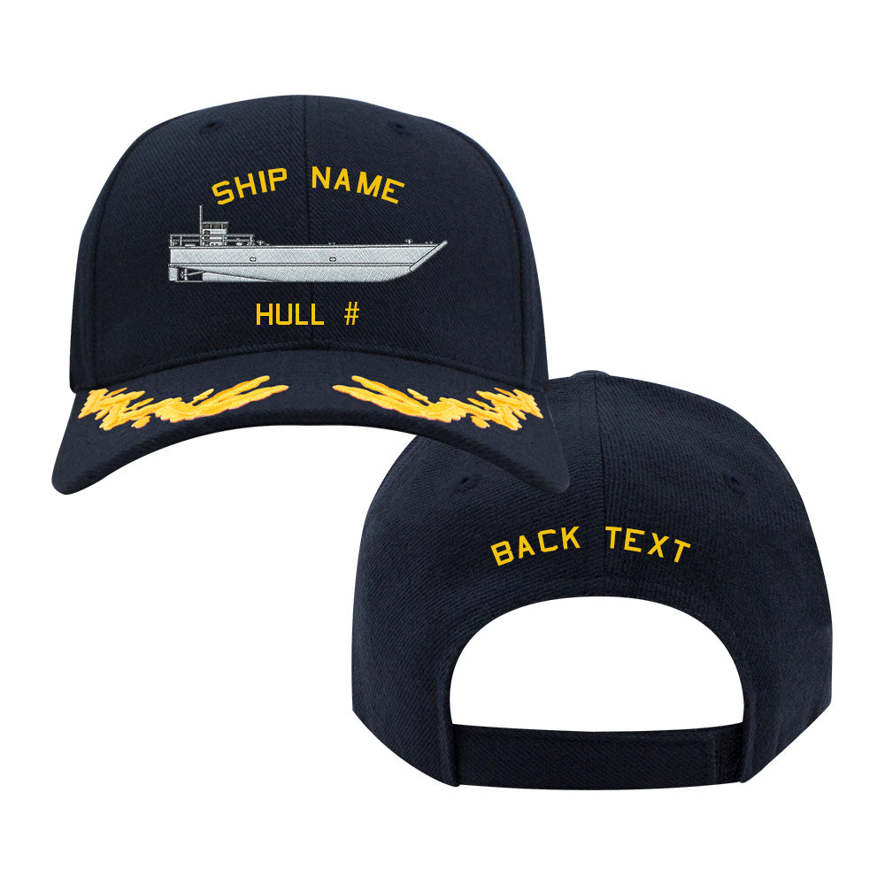 US Navy Custom Ship Cap LCM-8 Hats and Caps LCM-8.NAVY.CAPTAIN