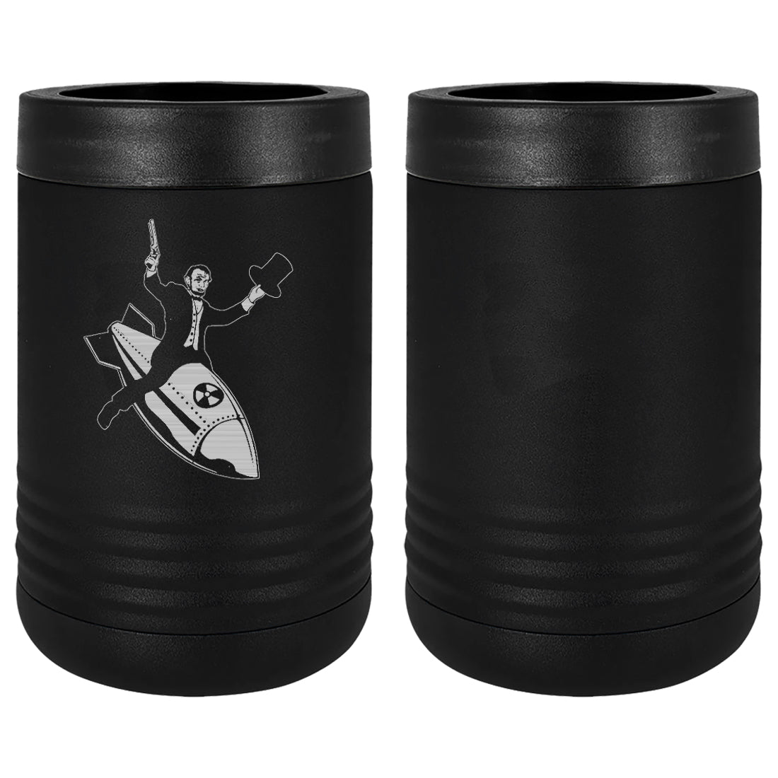 Lincoln Riding A Nuke Laser Engraved Beverage Holder Mugs LEIH.0168.B